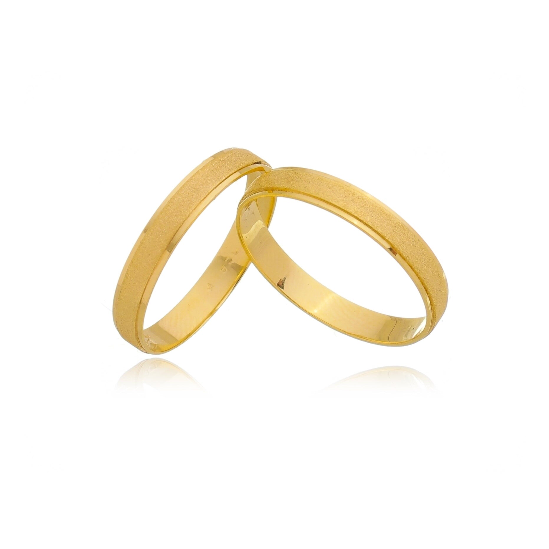 Aliança Ouro Trabalhada - A000200