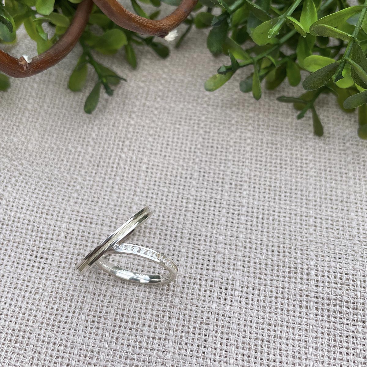 Par de Aliança Prata - A000316