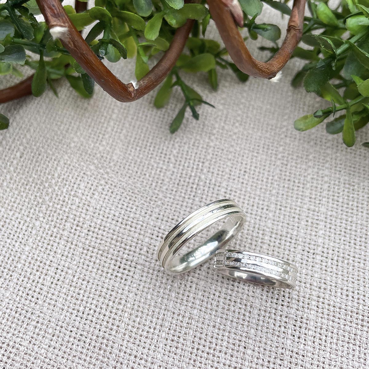 Par de Aliança Prata - A000318