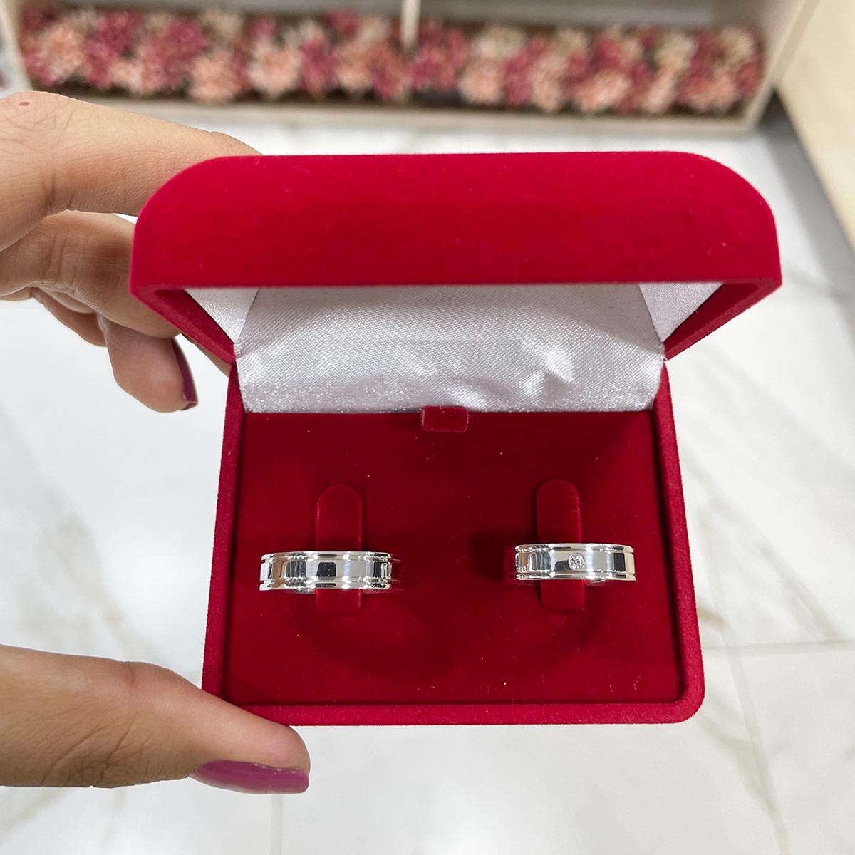 Par de Aliança Prata - A000320