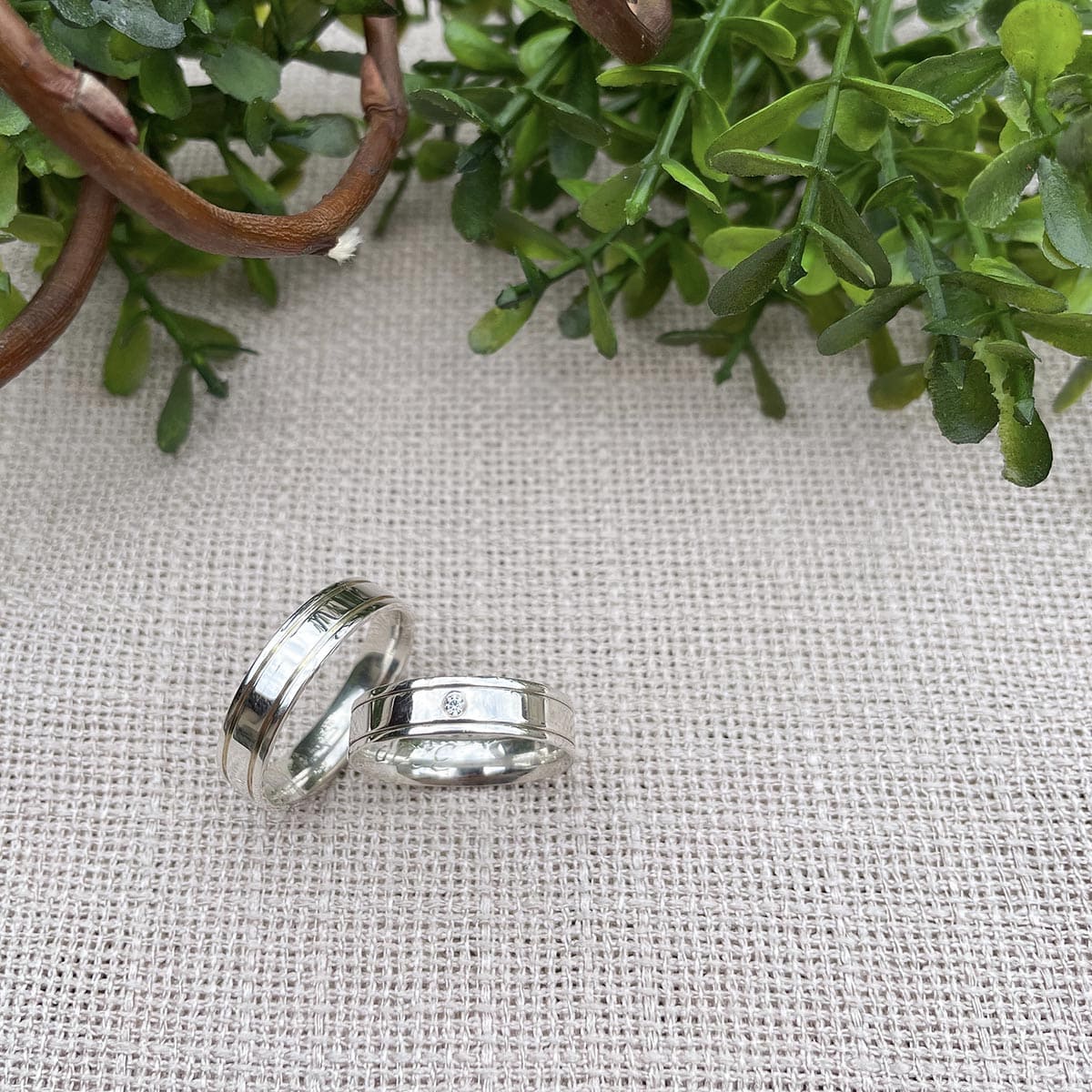 Par de Aliança Prata - A000320