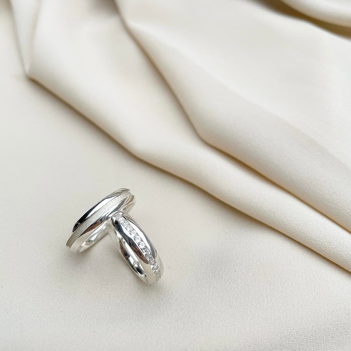 Par de Aliança Prata - A000323