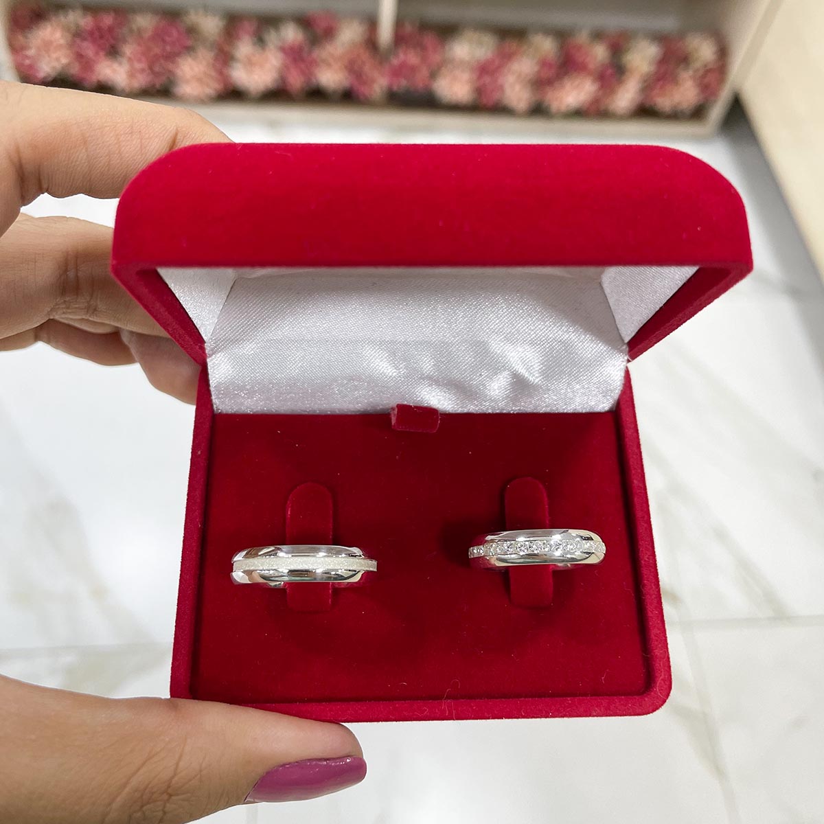 Par de Aliança Prata - A000323