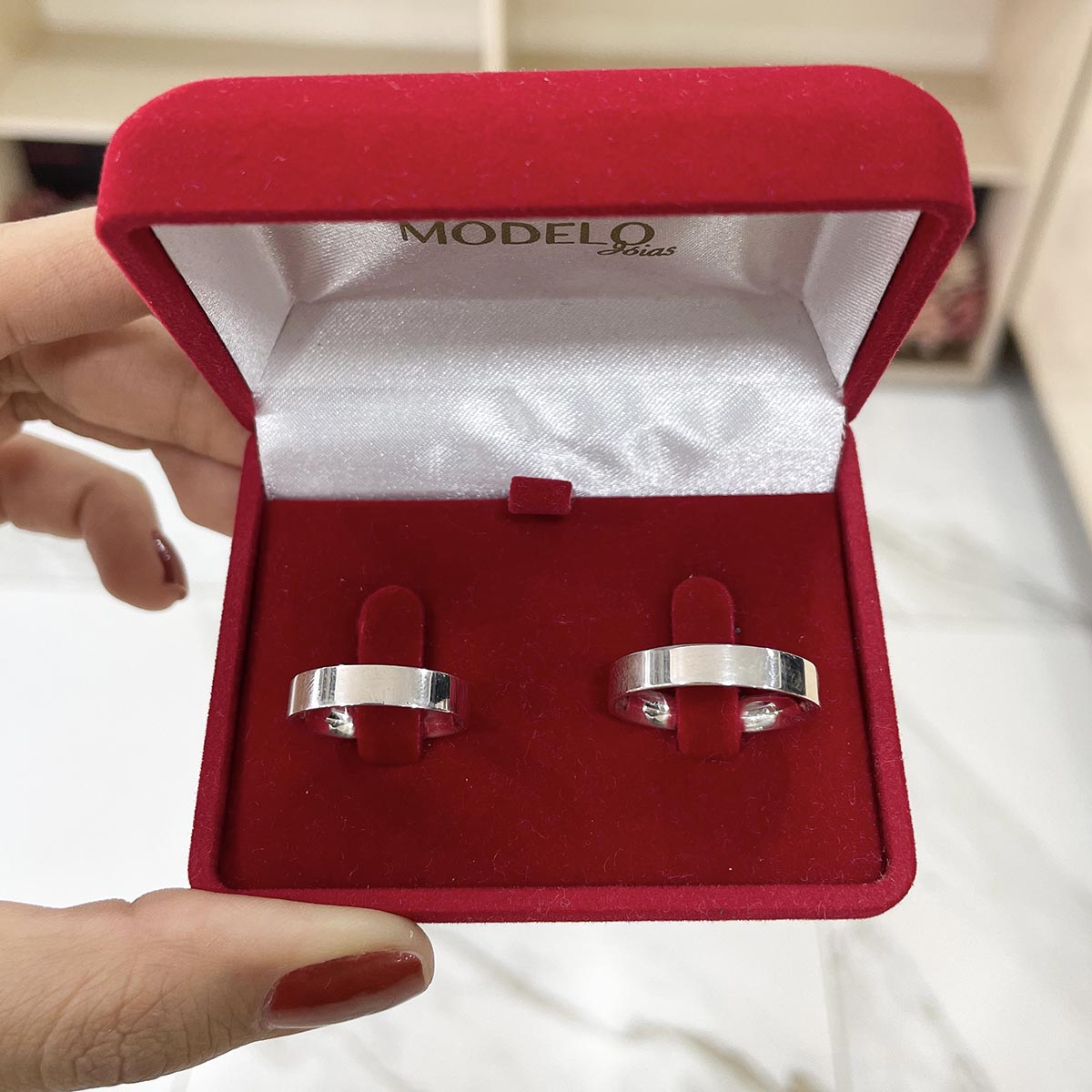 Aliança Prata - A000400