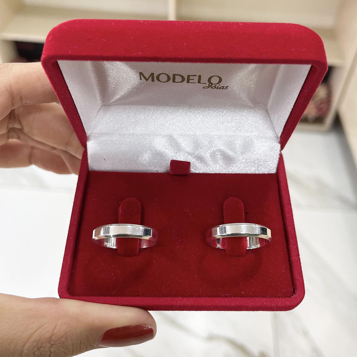 Aliança Prata - A000403