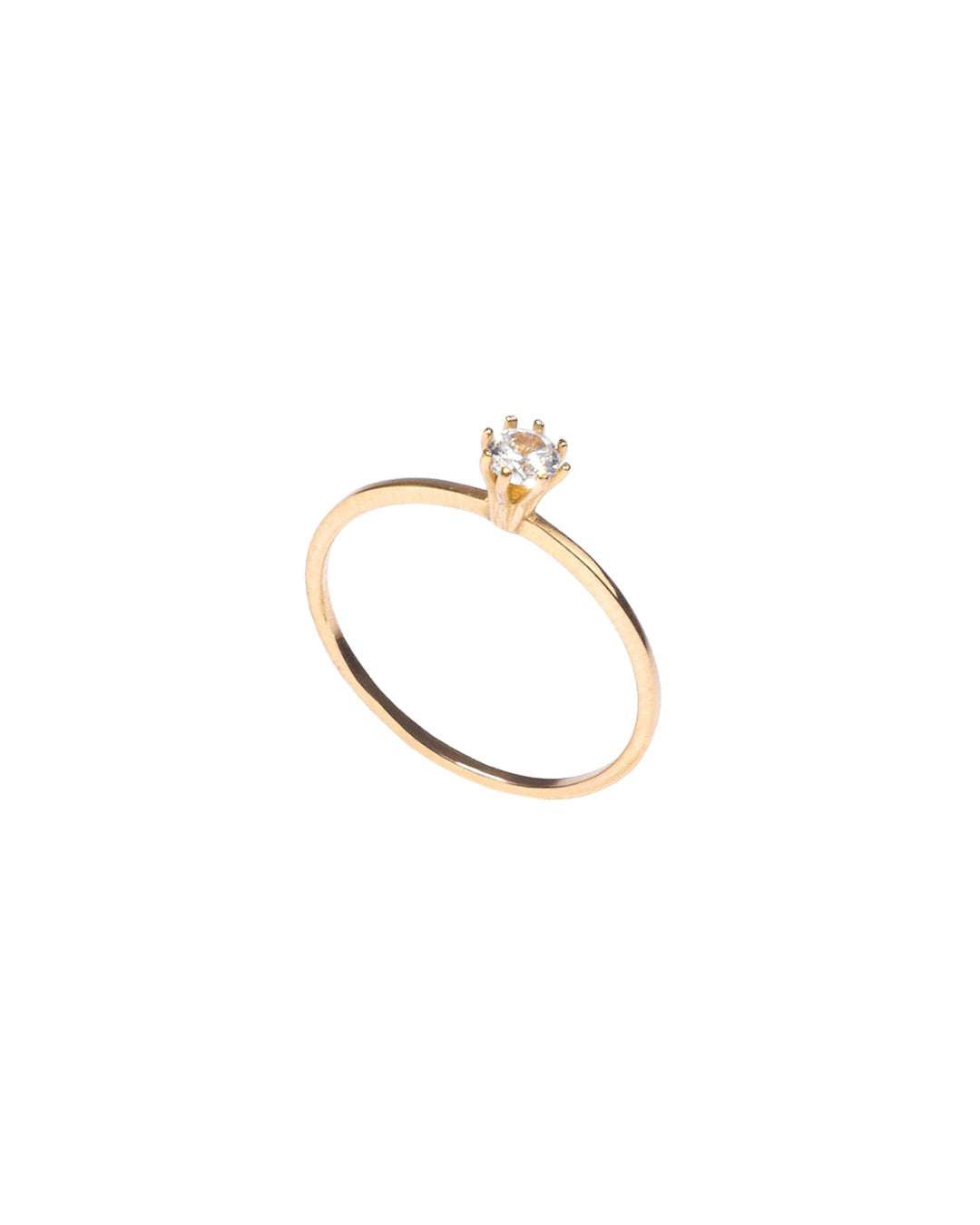 Anel Solitário Ouro 18K – ANG01500HM00001