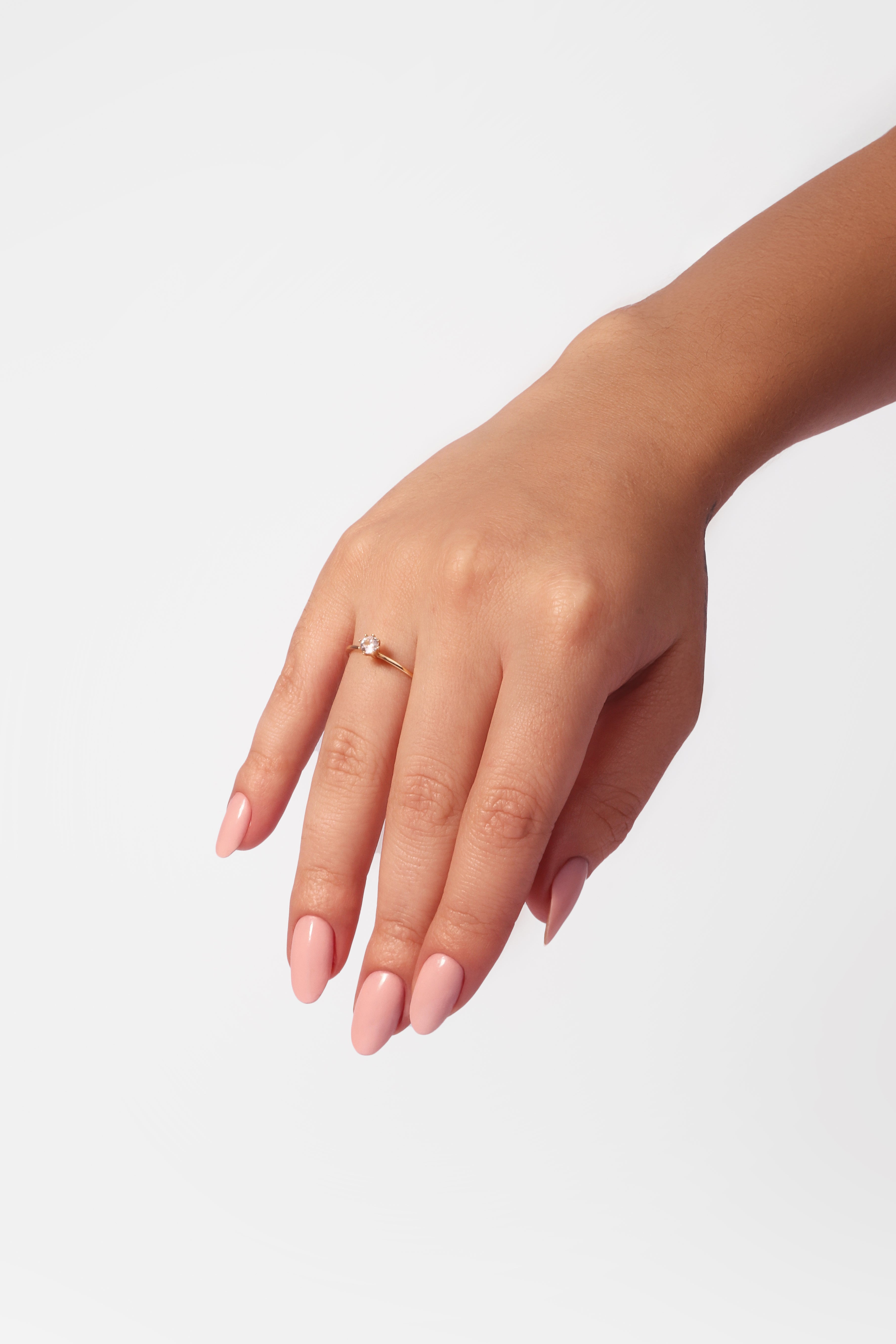 Anel Solitário Ouro 18K – ANG01500HM00001