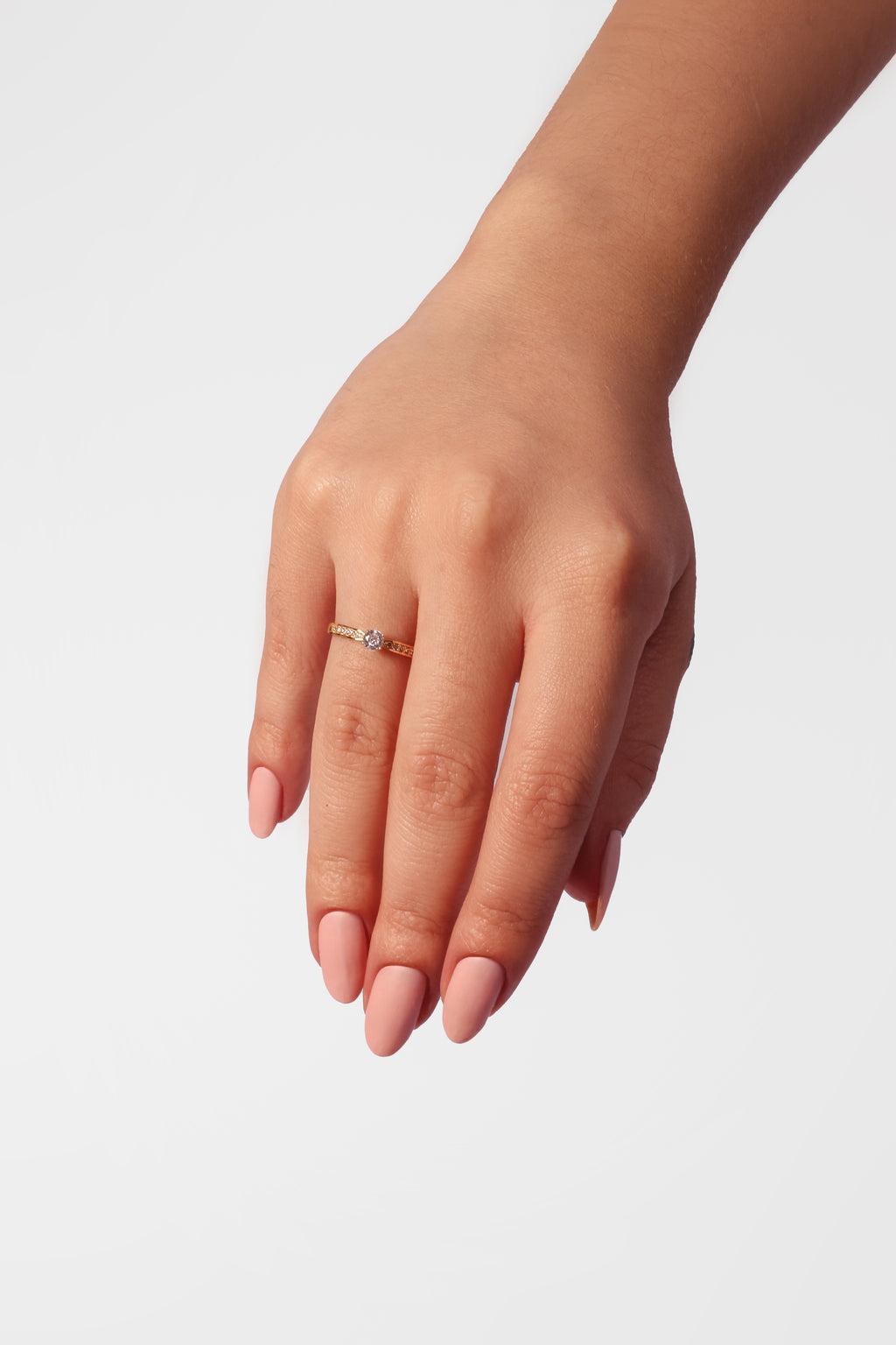 Anel Solitário Ouro 18K – ANG01500HM00002