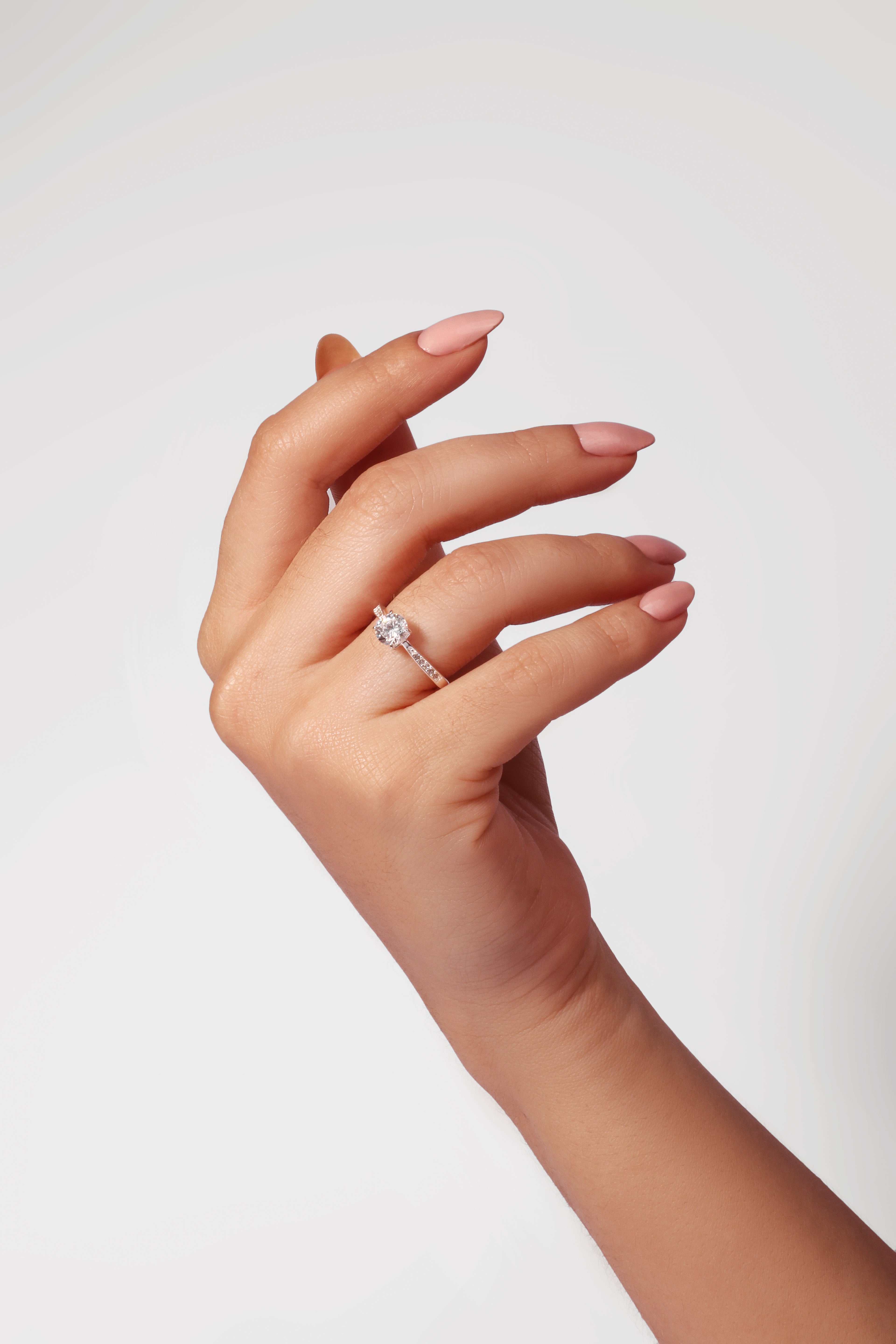 Anel Solitário Prata – ANS01500HM00005