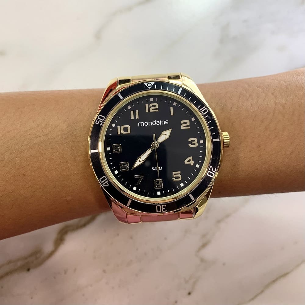 Kit Relógio Mondaine Masculino 53768GPMVDE2K3 - Modelo Jóias