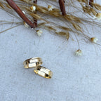 Par de Aliança Ouro 18K Diamantada - A000614 - Modelo Jóias