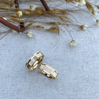 Par de Aliança Ouro 18K Diamantada - A000627 - Modelo Jóias