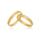 Par de Aliança Ouro 18K Tradicional - A000003 - Modelo Jóias