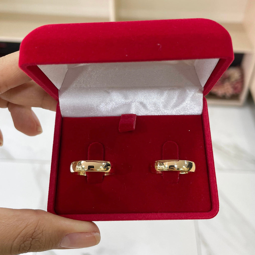 Par de Aliança Ouro 18K Tradicional - A000020 - Modelo Jóias