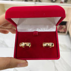 Par de Aliança Ouro 18K Tradicional - A000033 - Modelo Jóias